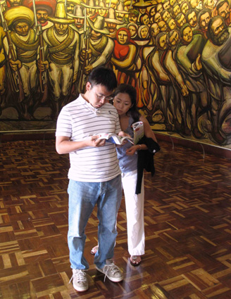 the visitors