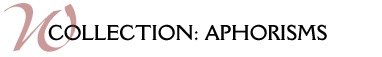 Aphorisms